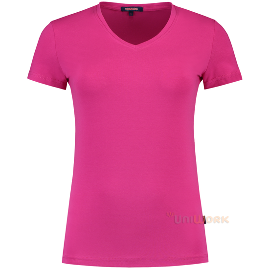 T-Shirt V-Hals Slim Fit Dames