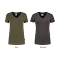 T-Shirt V-Hals Slim Fit Dames