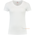 T-Shirt V-Hals Slim Fit Dames