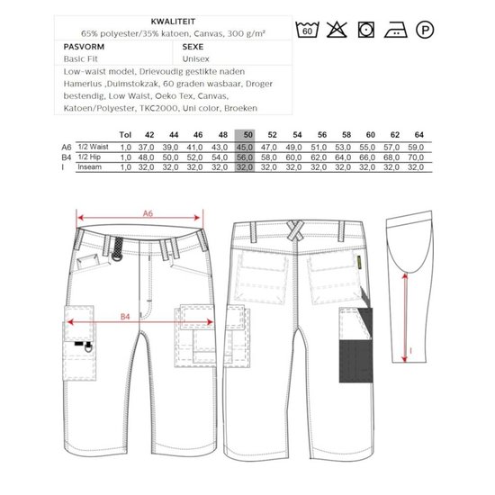 Tricorp Korte werkbroek voor schilders