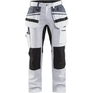 BP Uniseks Broek Wit Met Elastiek - 100% Katoen Werkbroek 205 G/m²