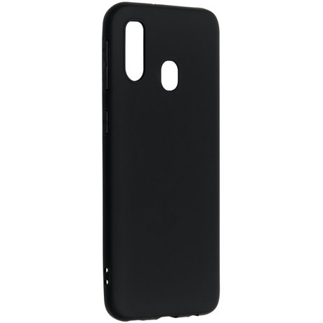 Color Backcover Samsung Galaxy A40 - Zwart (D)