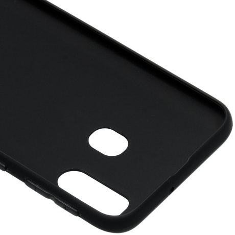 Color Backcover Samsung Galaxy A40 - Zwart (D)