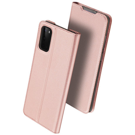 Dux Ducis Slim Softcase Booktype Samsung Galaxy S20 - Rosé Goud (D)