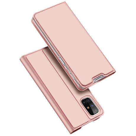 Dux Ducis Slim Softcase Booktype Samsung Galaxy M31s - Rosé Goud (D)