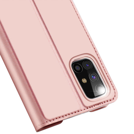 Dux Ducis Slim Softcase Booktype Samsung Galaxy M31s - Rosé Goud (D)