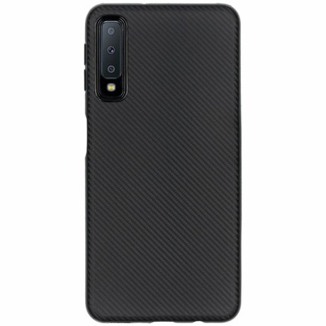 Carbon Softcase Backcover Samsung Galaxy A7 (2018) (D)