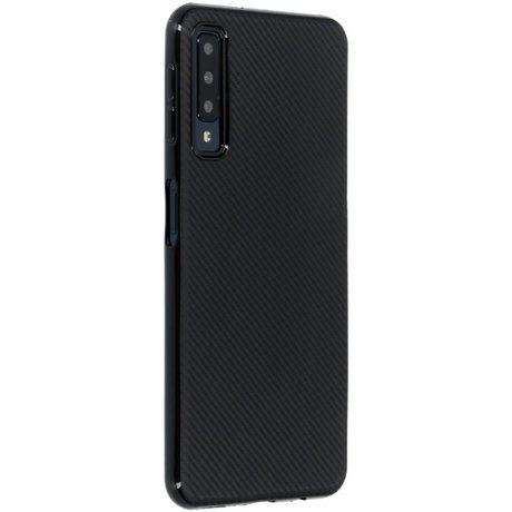 Carbon Softcase Backcover Samsung Galaxy A7 (2018) (D)