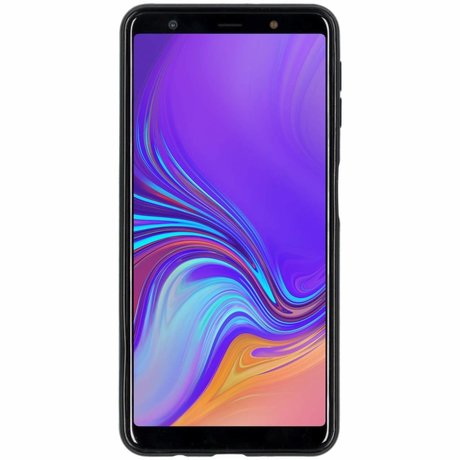 Carbon Softcase Backcover Samsung Galaxy A7 (2018) (D)