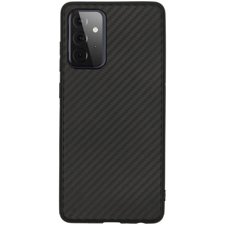 Carbon Softcase Backcover Samsung Galaxy A72 - Zwart (D)