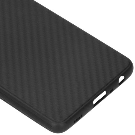Carbon Softcase Backcover Samsung Galaxy A72 - Zwart (D)