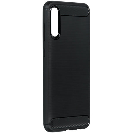 Brushed Backcover Samsung Galaxy A70 - Zwart (D)