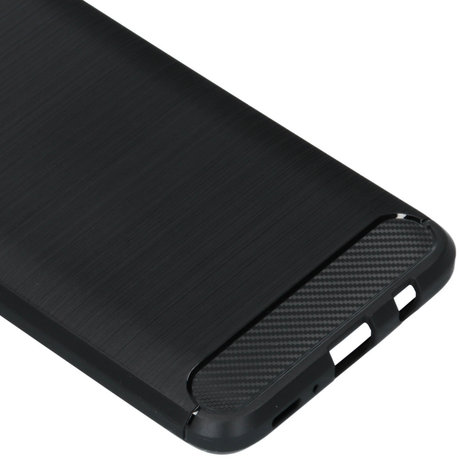 Brushed Backcover Samsung Galaxy A70 - Zwart (D)