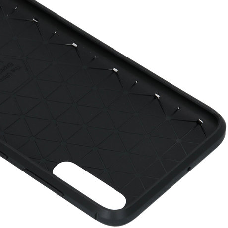 Brushed Backcover Samsung Galaxy A70 - Zwart (D)