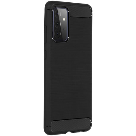 Brushed Backcover Samsung Galaxy A72 - Zwart (D)