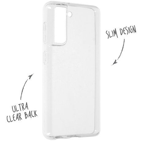 Accezz Clear Backcover Samsung Galaxy S21 FE - Transparant (D)