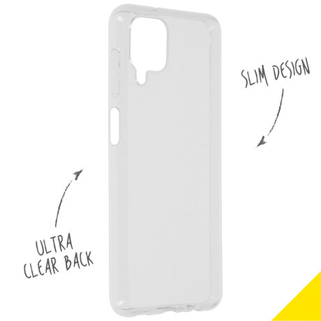 Accezz Clear Backcover Samsung Galaxy A12 - Transparant (D)