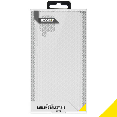 Accezz Clear Backcover Samsung Galaxy A12 - Transparant (D)