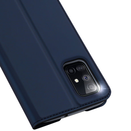 Dux Ducis Slim Softcase Booktype Samsung Galaxy M51 - Donkerblauw (D)