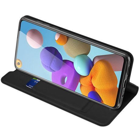 Dux Ducis Slim Softcase Booktype Samsung Galaxy A21s - Zwart (D)