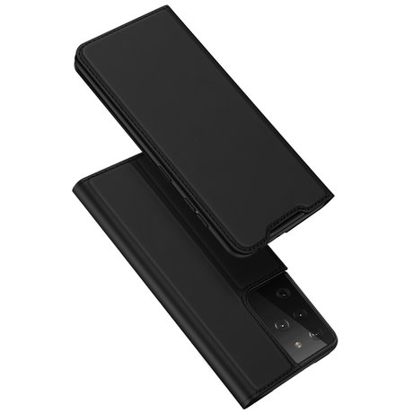 Dux Ducis Slim Softcase Booktype Samsung Galaxy S21 Ultra - Zwart (D)