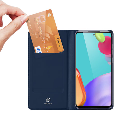 Dux Ducis Slim Softcase Booktype Galaxy A52(s) (5G/4G) - Donkerblauw (D)