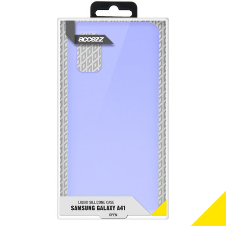 Accezz Liquid Silicone Backcover Samsung Galaxy A41 - Paars (D)
