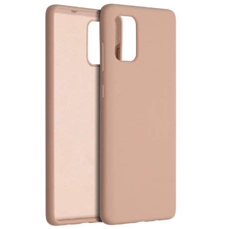 Accezz Liquid Silicone Backcover Samsung Galaxy A71 - Roze (D)