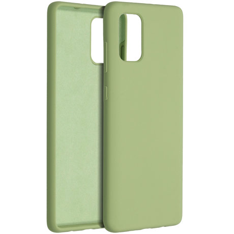 Accezz Liquid Silicone Backcover Samsung Galaxy A71 - Groen (D)