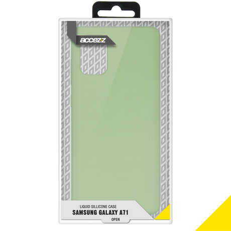 Accezz Liquid Silicone Backcover Samsung Galaxy A71 - Groen (D)