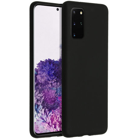 Accezz Liquid Silicone Backcover Samsung Galaxy S20 Plus - Zwart (D)
