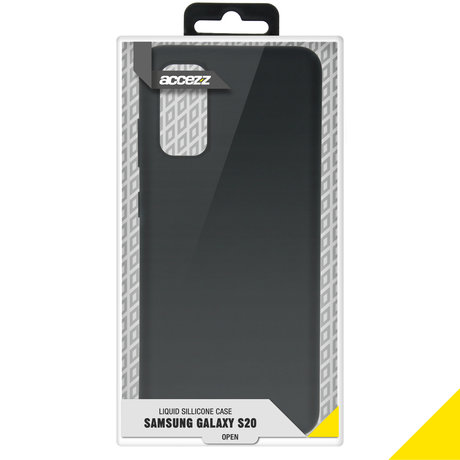 Accezz Liquid Silicone Backcover Samsung Galaxy S20 - Zwart (D)
