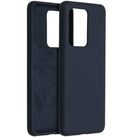 Accezz Liquid Silicone Backcover Samsung Galaxy S20 Ultra - Blauw (D)