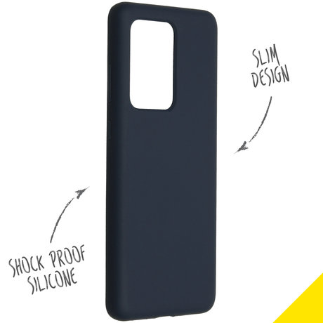 Accezz Liquid Silicone Backcover Samsung Galaxy S20 Ultra - Blauw (D)