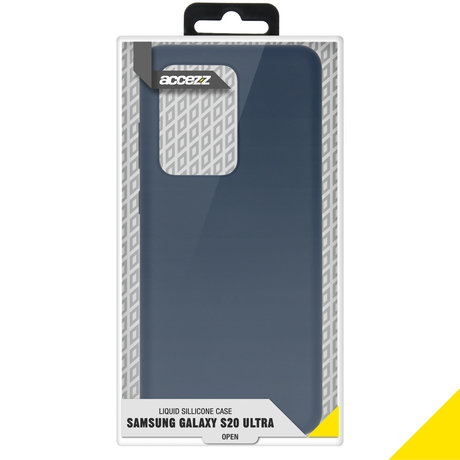 Accezz Liquid Silicone Backcover Samsung Galaxy S20 Ultra - Blauw (D)