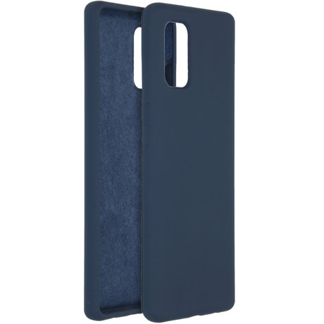 Accezz Liquid Silicone Backcover Samsung Galaxy A41 - Blauw (D)