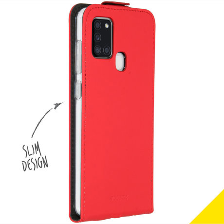 Accezz Flipcase Samsung Galaxy A21s - Rood (D)