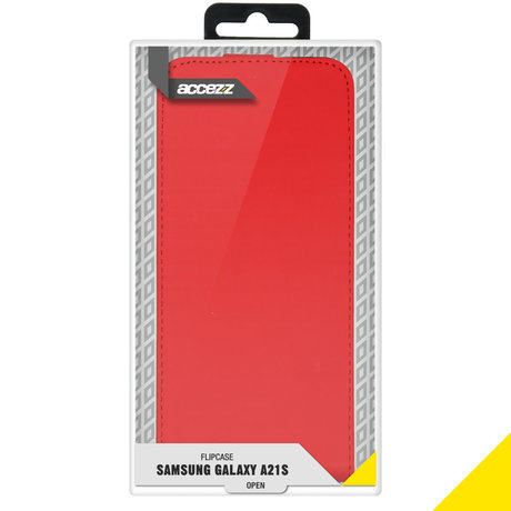 Accezz Flipcase Samsung Galaxy A21s - Rood (D)