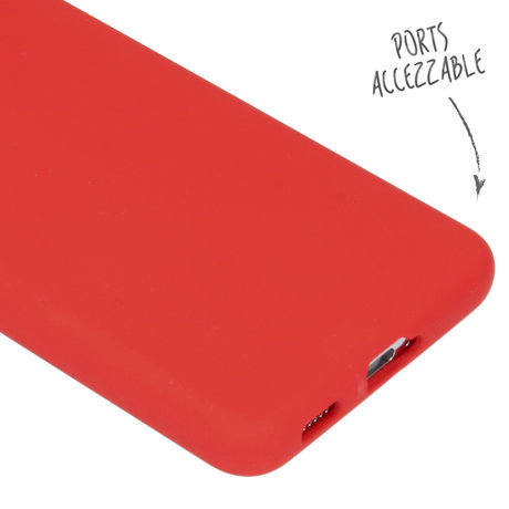 Accezz Liquid Silicone Backcover Samsung Galaxy S21 - Rood (D)