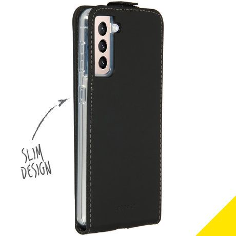 Accezz Flipcase Samsung Galaxy S21 Plus - Zwart (D)