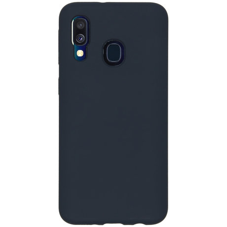 Accezz Liquid Silicone Backcover Samsung Galaxy A40 - Blauw (D)