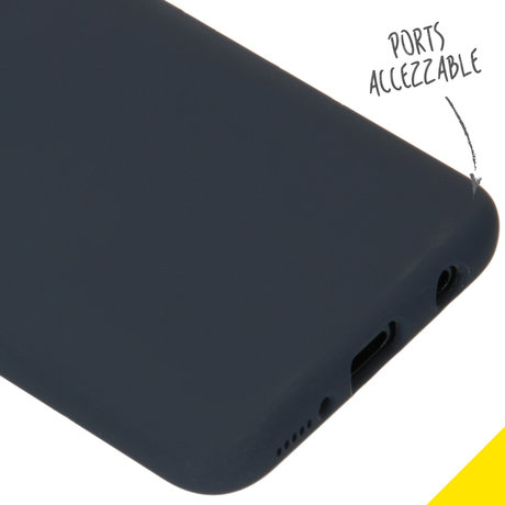 Accezz Liquid Silicone Backcover Samsung Galaxy A40 - Blauw (D)