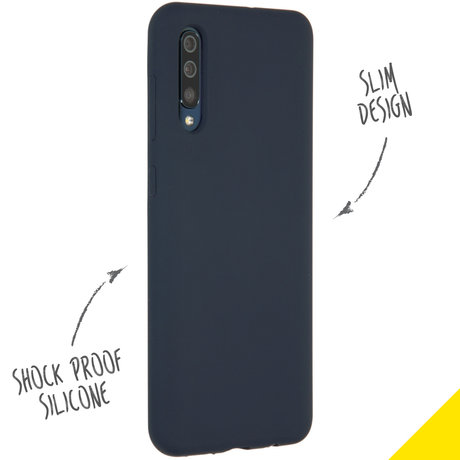 Accezz Liquid Silicone Backcover Samsung Galaxy A50 / A30s - Blauw (D)