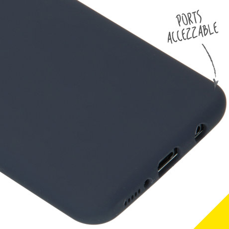Accezz Liquid Silicone Backcover Samsung Galaxy A50 / A30s - Blauw (D)
