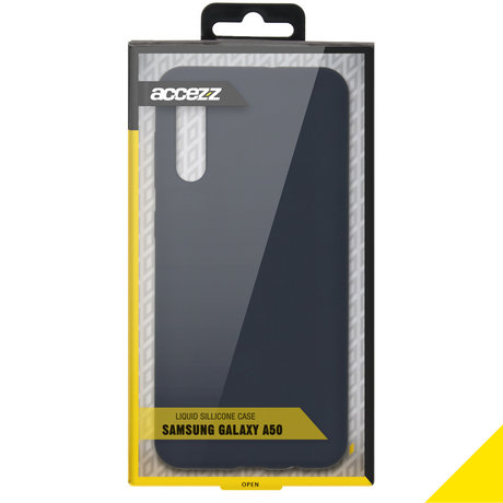 Accezz Liquid Silicone Backcover Samsung Galaxy A50 / A30s - Blauw (D)