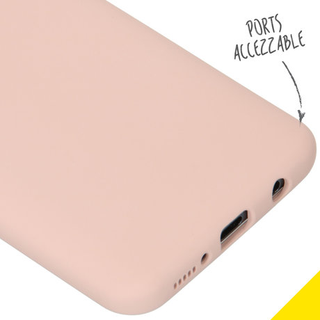 Accezz Liquid Silicone Backcover Samsung Galaxy A50 / A30s - Roze (D)