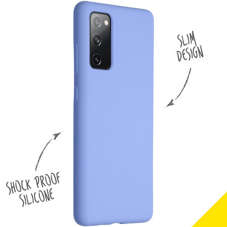Accezz Liquid Silicone Backcover Samsung Galaxy S20 FE - Lilac (D)