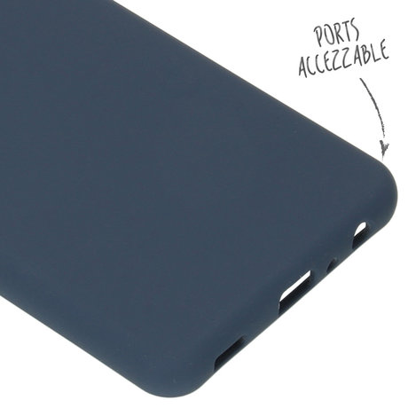Accezz Liquid Silicone Backcover Galaxy A52(s) (5G/4G) - Donkerblauw (D)