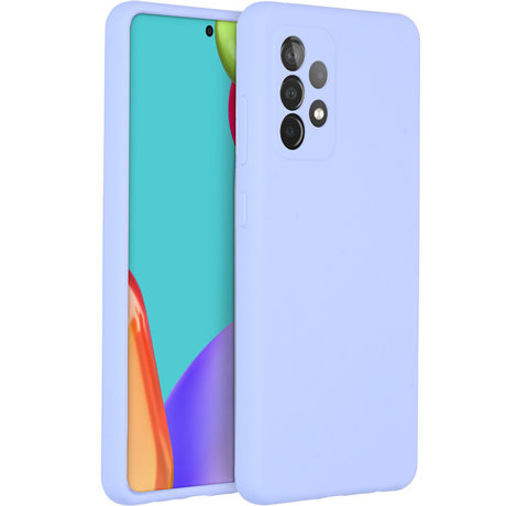Accezz Liquid Silicone Backcover Galaxy A52(s) (5G/4G) - Paars (D)