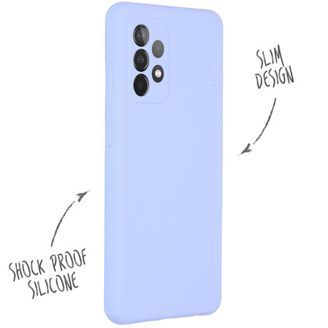 Accezz Liquid Silicone Backcover Galaxy A52(s) (5G/4G) - Paars (D)